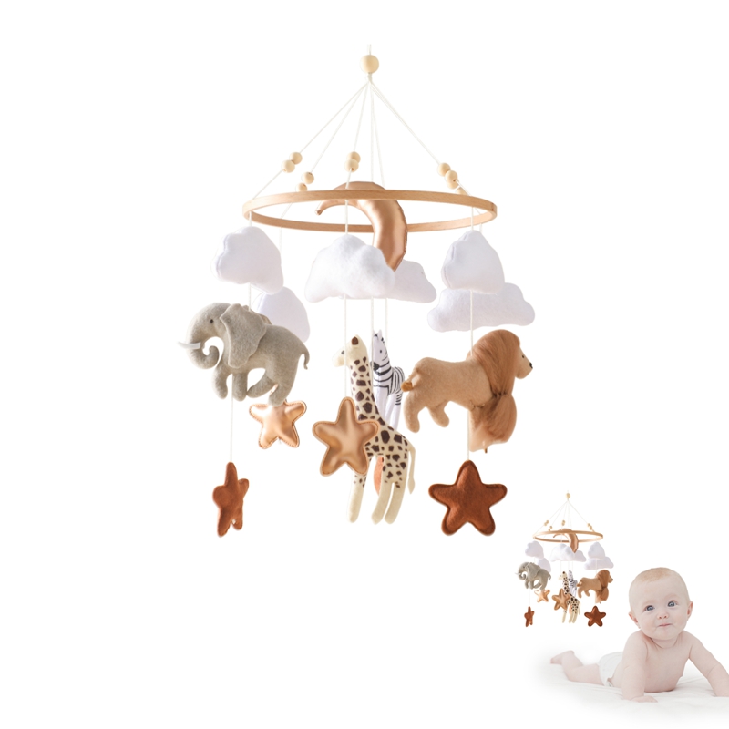 Baby Rattle Toy Set - Mainan Gantung Tempat Tidur Bayi, Lonceng