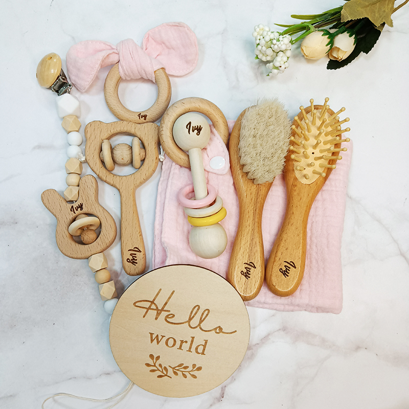 Baby Rattle Toy Set - 8 Buah Set Hadiah Mainan Mandi
