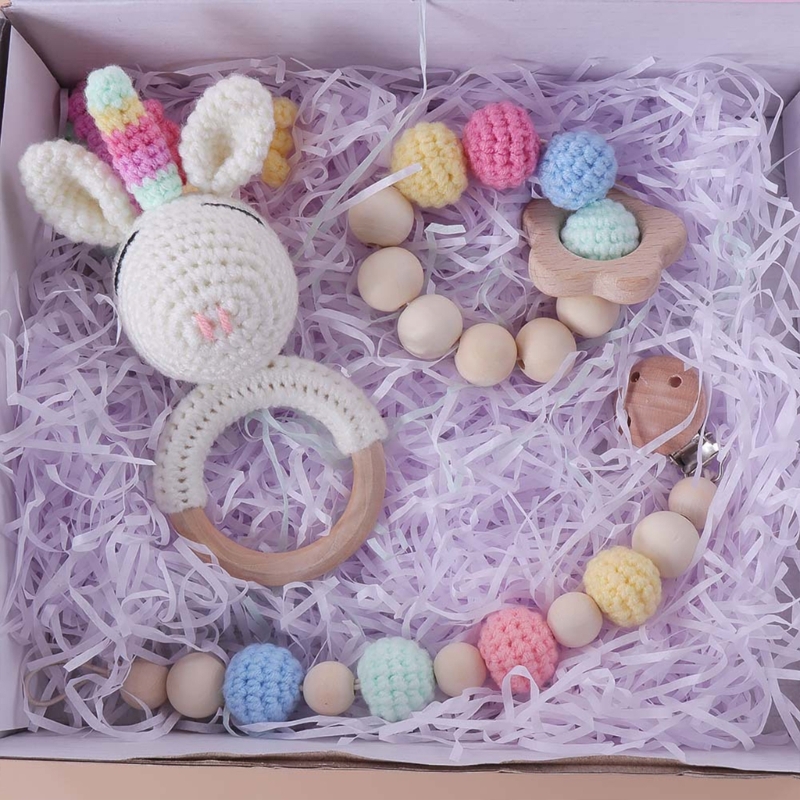 Set hadiah bayi baru lahir 1 p - Baby Rattle Toy Set ulasan dan harga