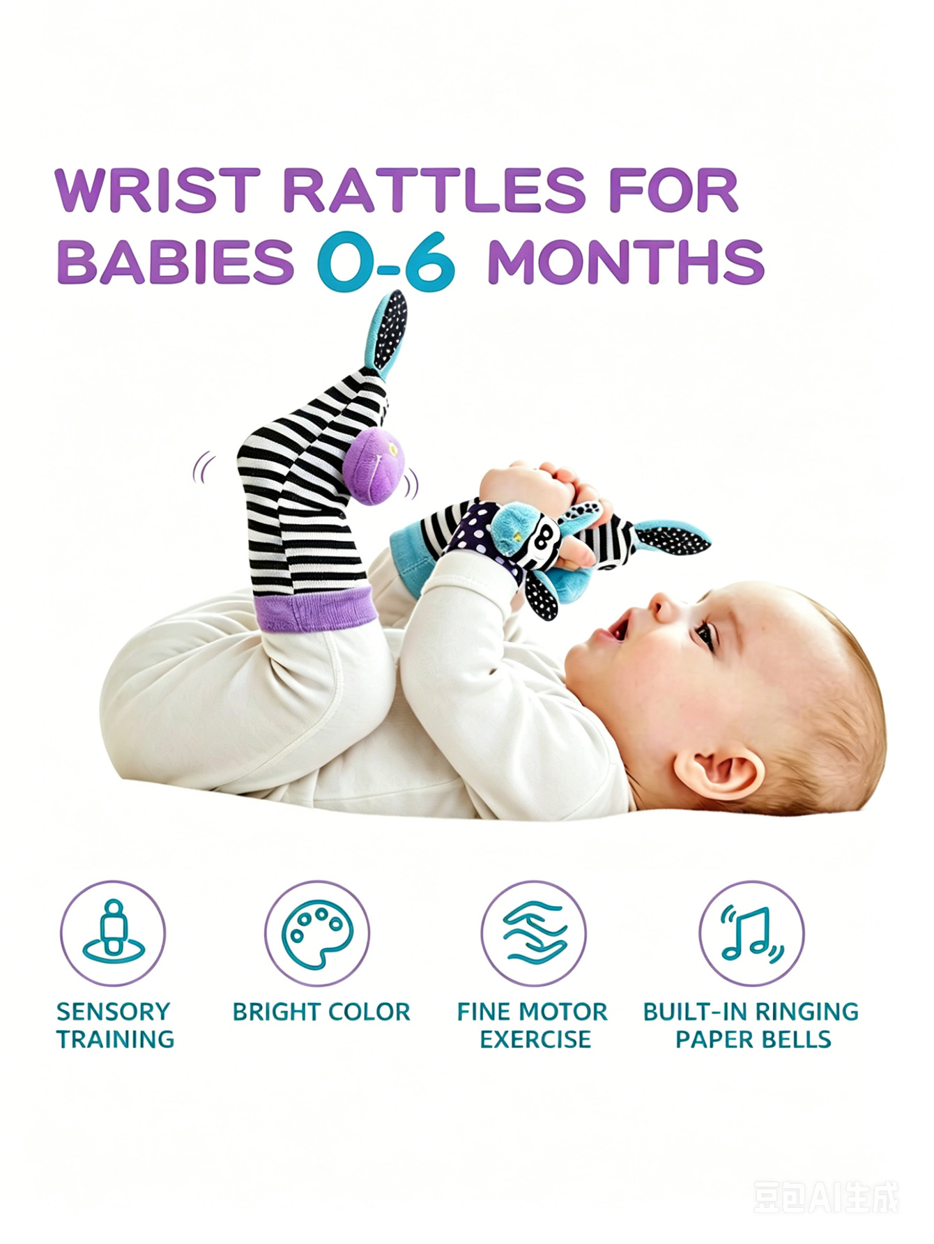 Mainan Kerincingan Bayi, Maina - Baby Rattle Toy Set ulasan dan harga