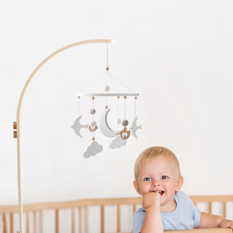 Braket bel tempat tidur kayu b - Baby Rattle Toy Set ulasan dan harga