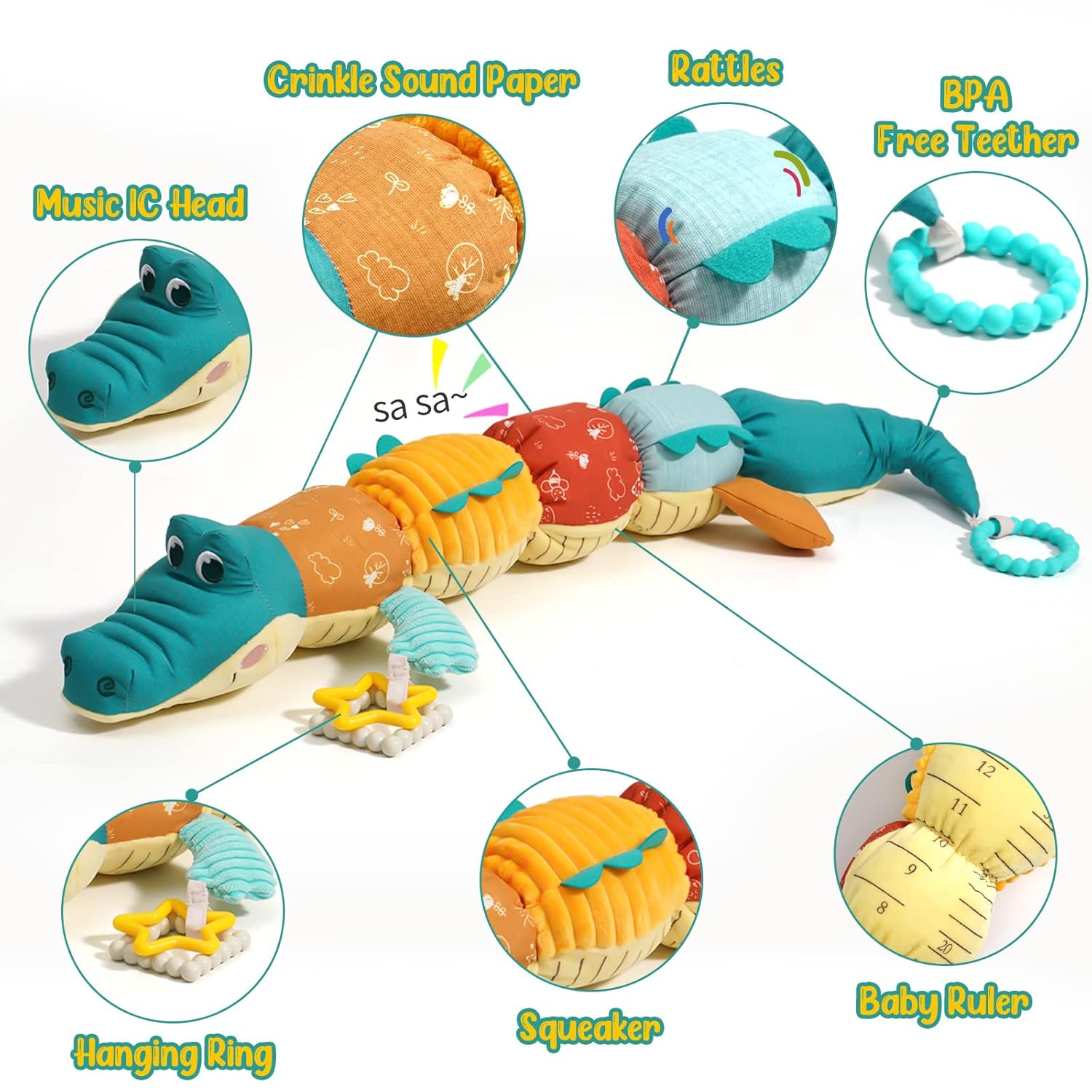 Mainan Waktu Perut 0-24 Bulan  - Baby Rattle Toy Set ulasan dan harga